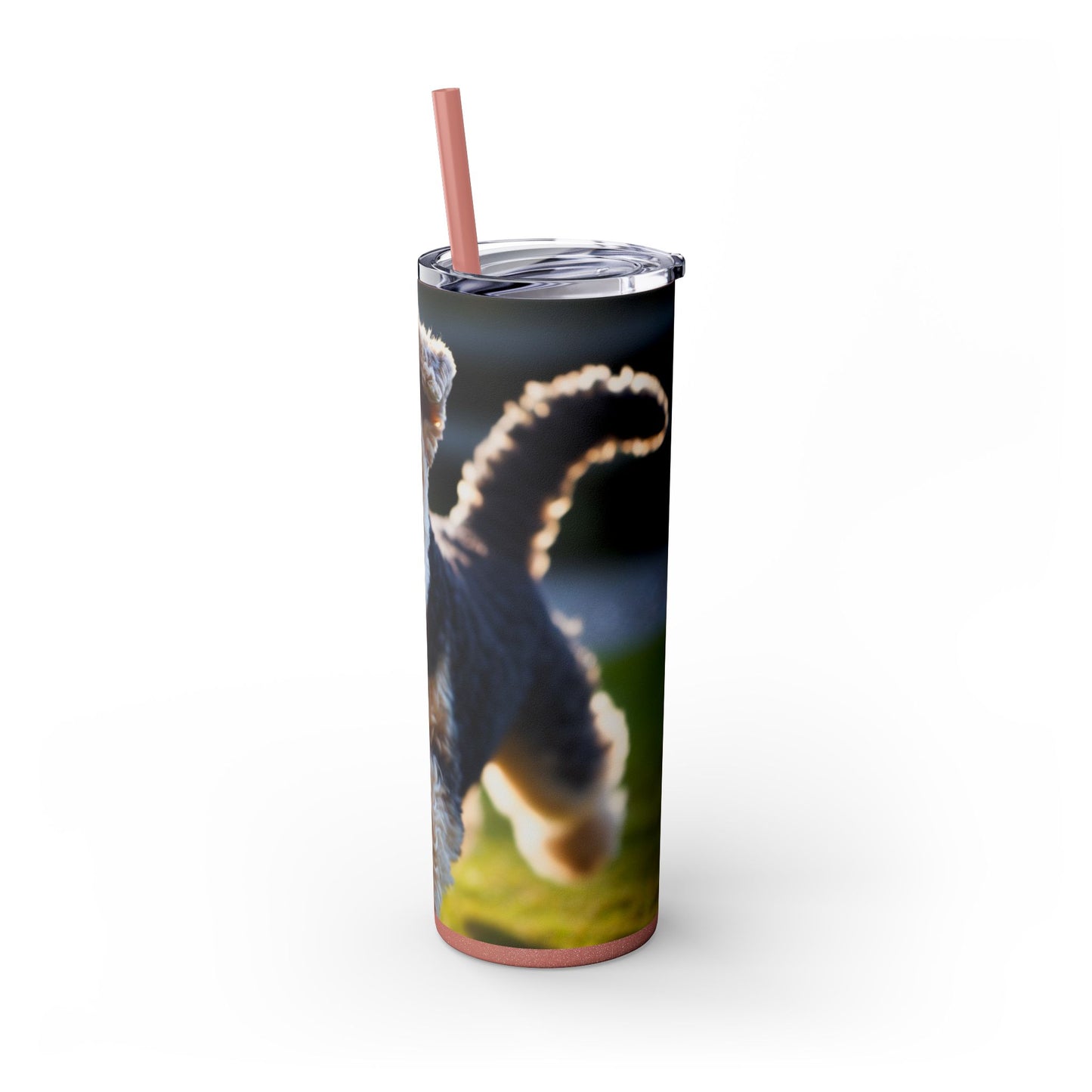 Lakeland Terrier Skinny Tumbler with Straw, 20oz