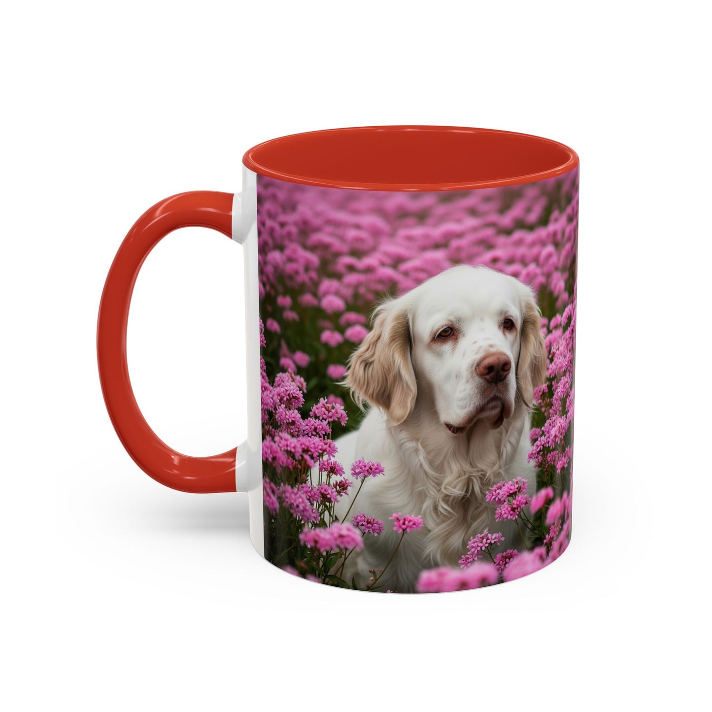 Clumber Spaniel Accent Coffee Mug - Perfect Gift for Dog Lovers