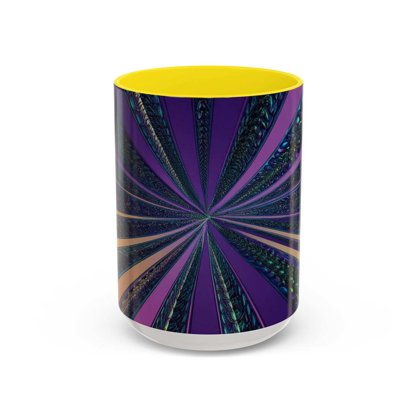 Optical Illusion Accent Mug – Ceramic Coffee Cup