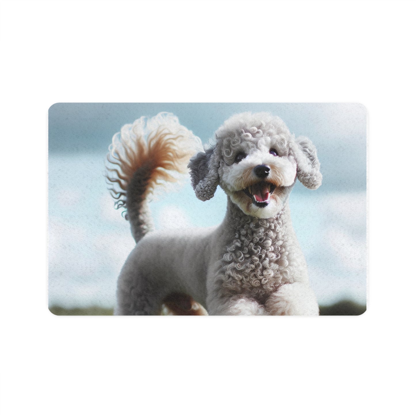 Pet Food Mat (12x18) - Bedlington Terrier