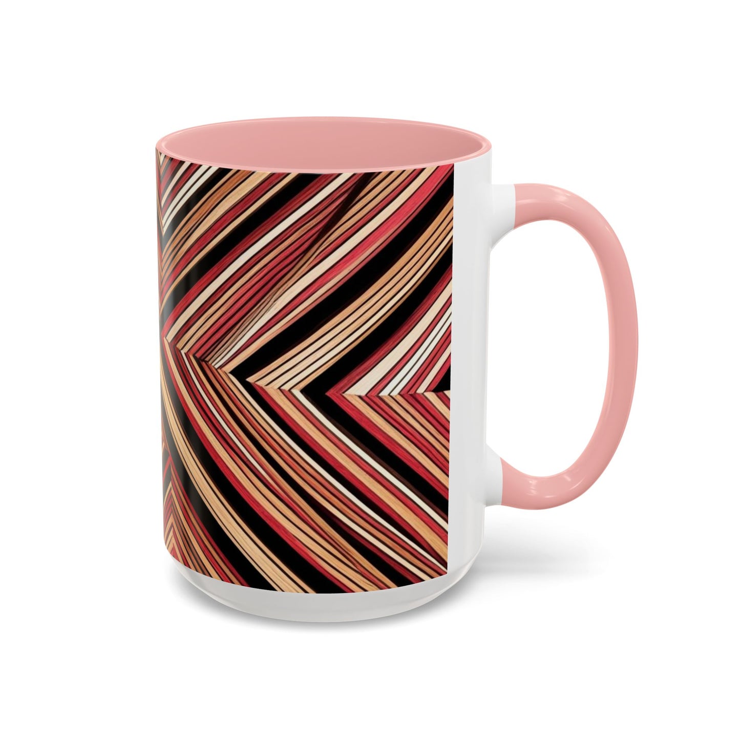 Optical Illusion Accent Mug – Ceramic Coffee Cup