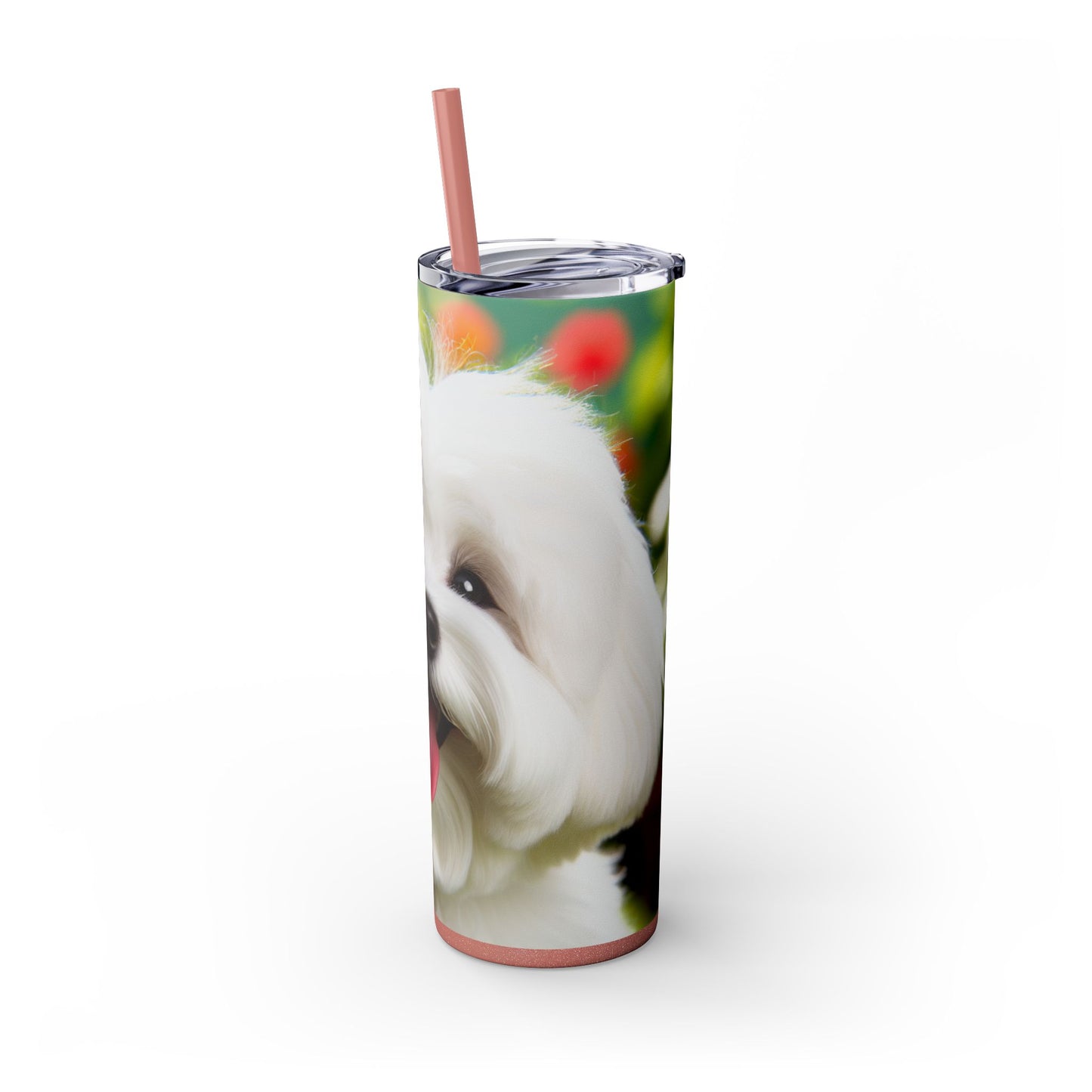 Skinny Tumbler with Straw – 20 oz Stainless Steel Cup