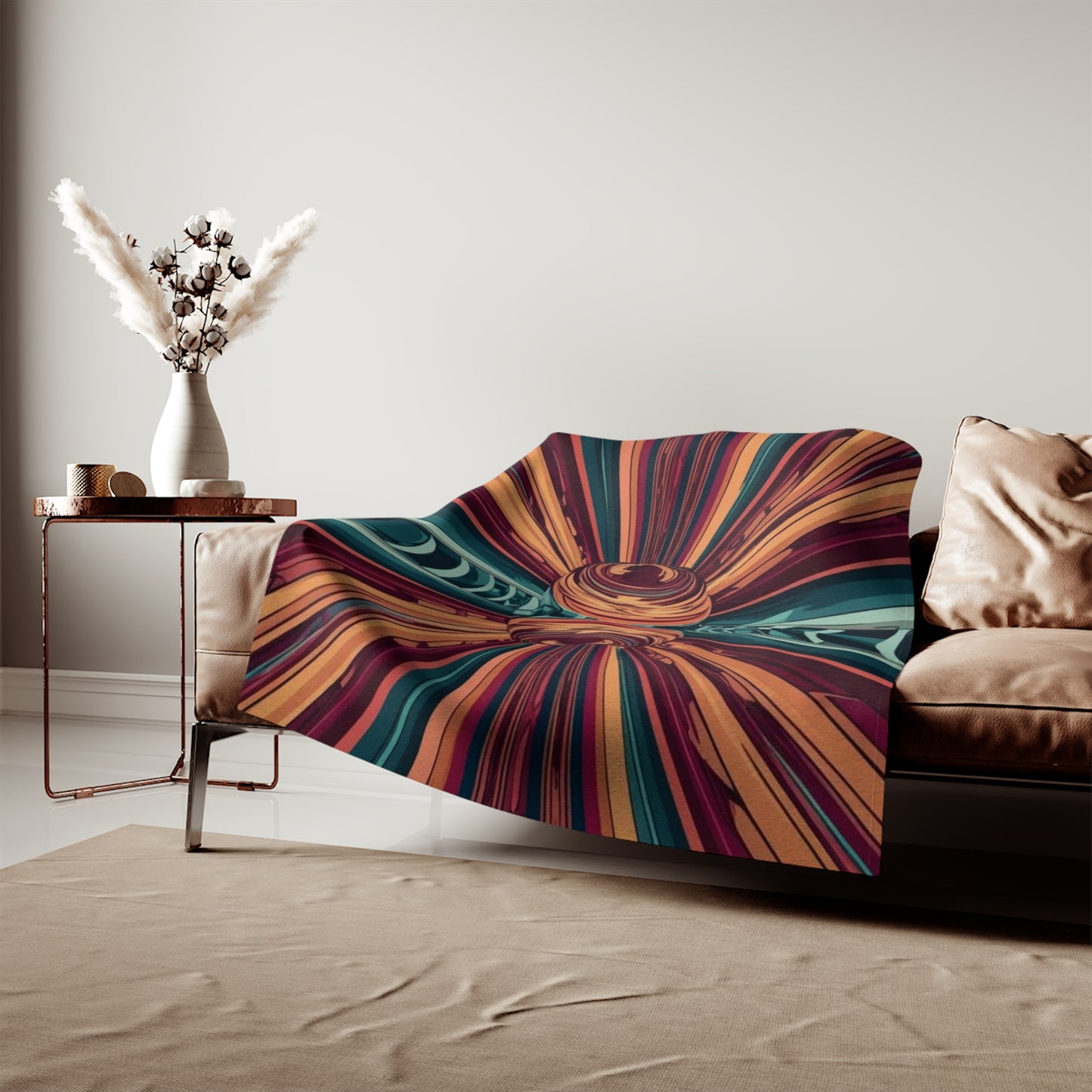 Sweat-shirt/couverture à illusion d'optique