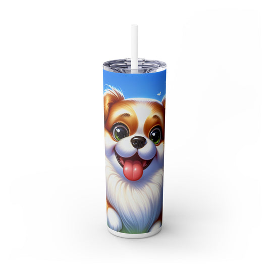 Russian Toy Skinny Tumbler with Straw, 20oz
