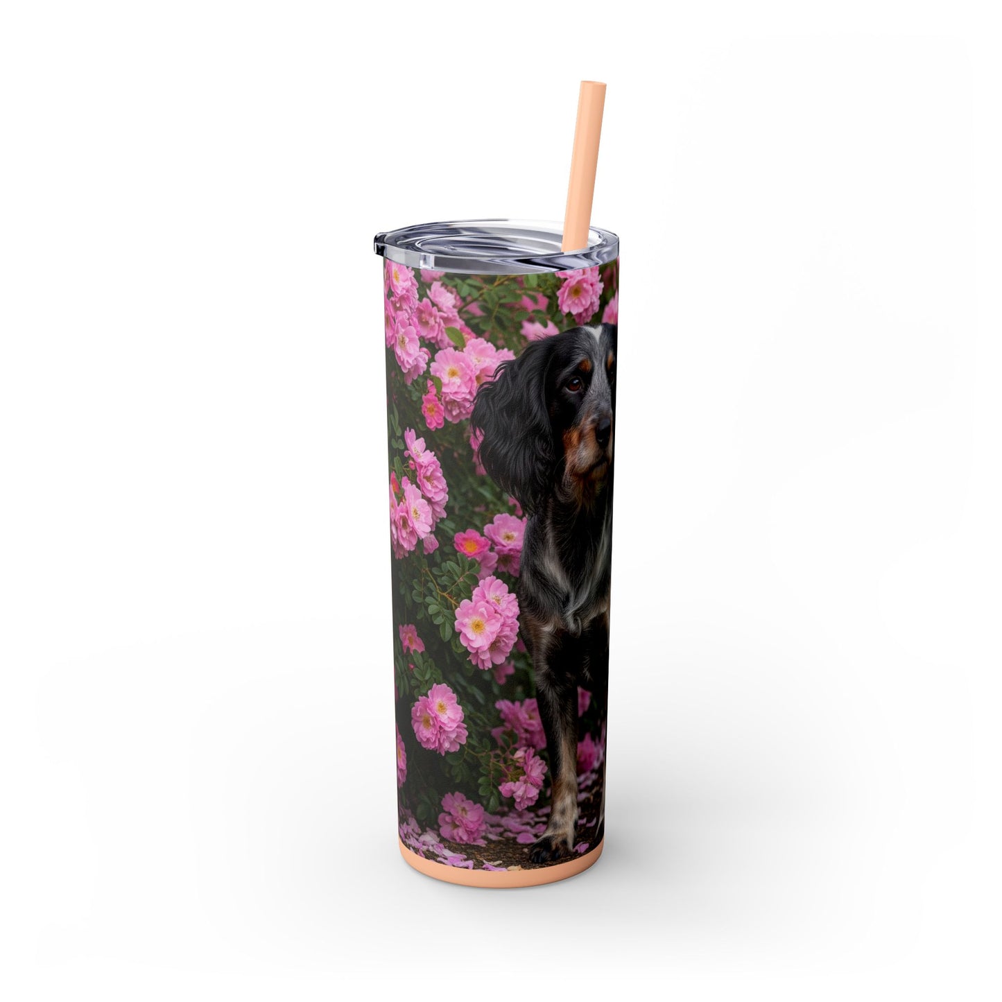 Blue Picardy Spaniel Tumbler with Straw, 20oz