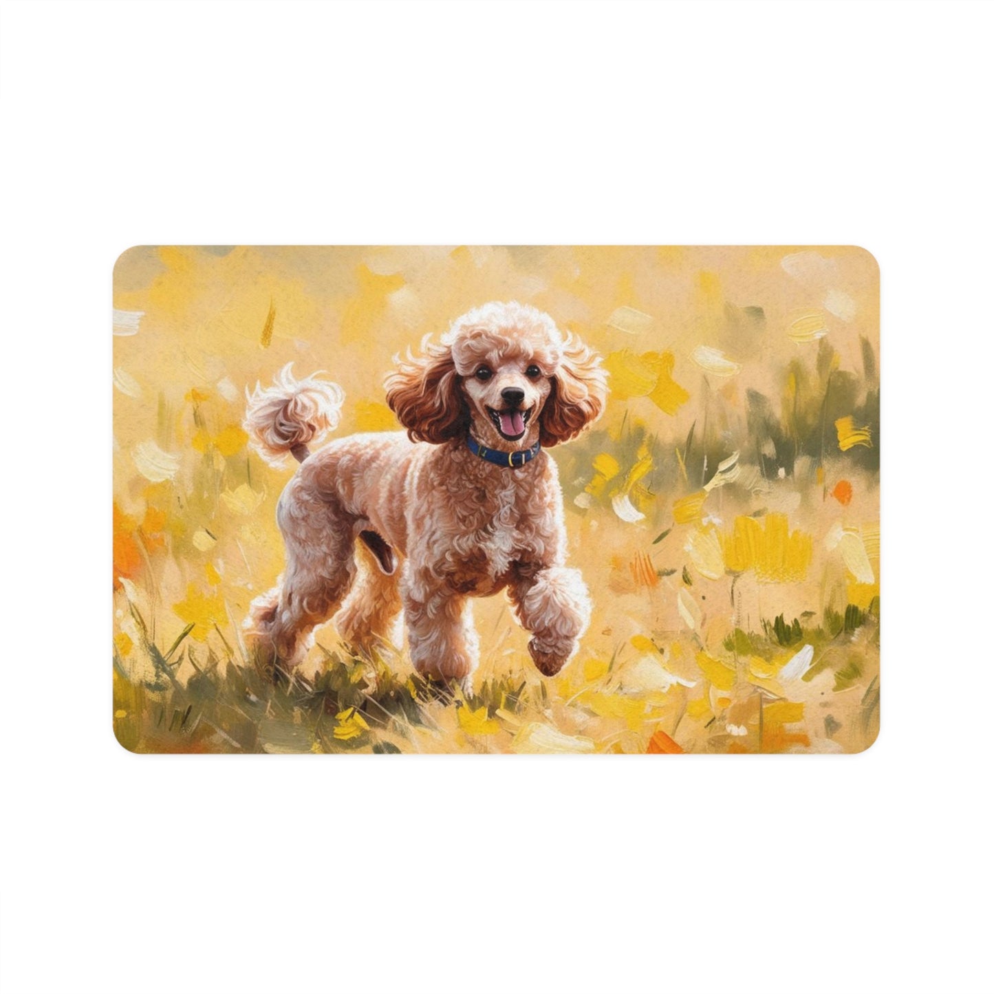 Pet Food Mat (12x18) - Miniature Poodle