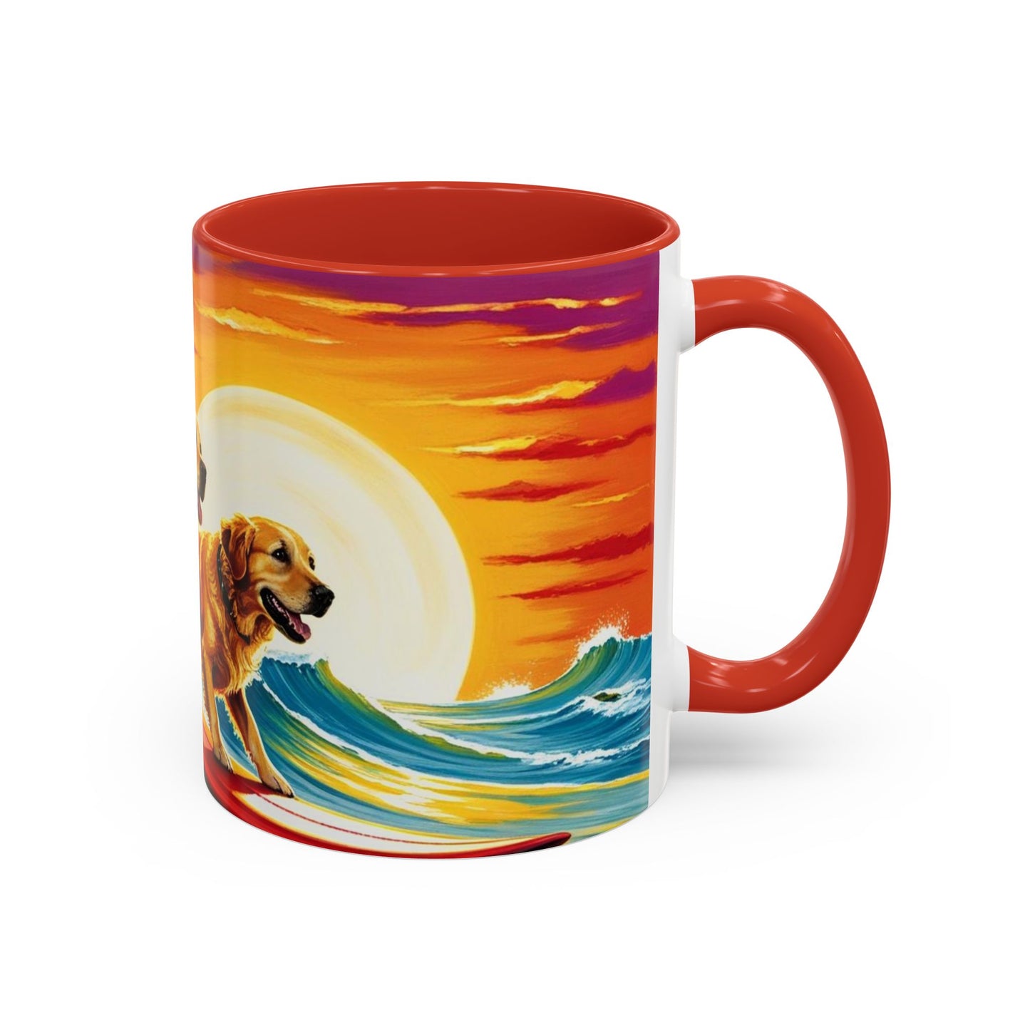 Taza de café con detalles de Surf Dogs: el regalo perfecto para los amantes de los perros