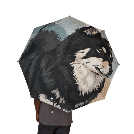 Swedish Lapphund Semi-Automatic Foldable Umbrella