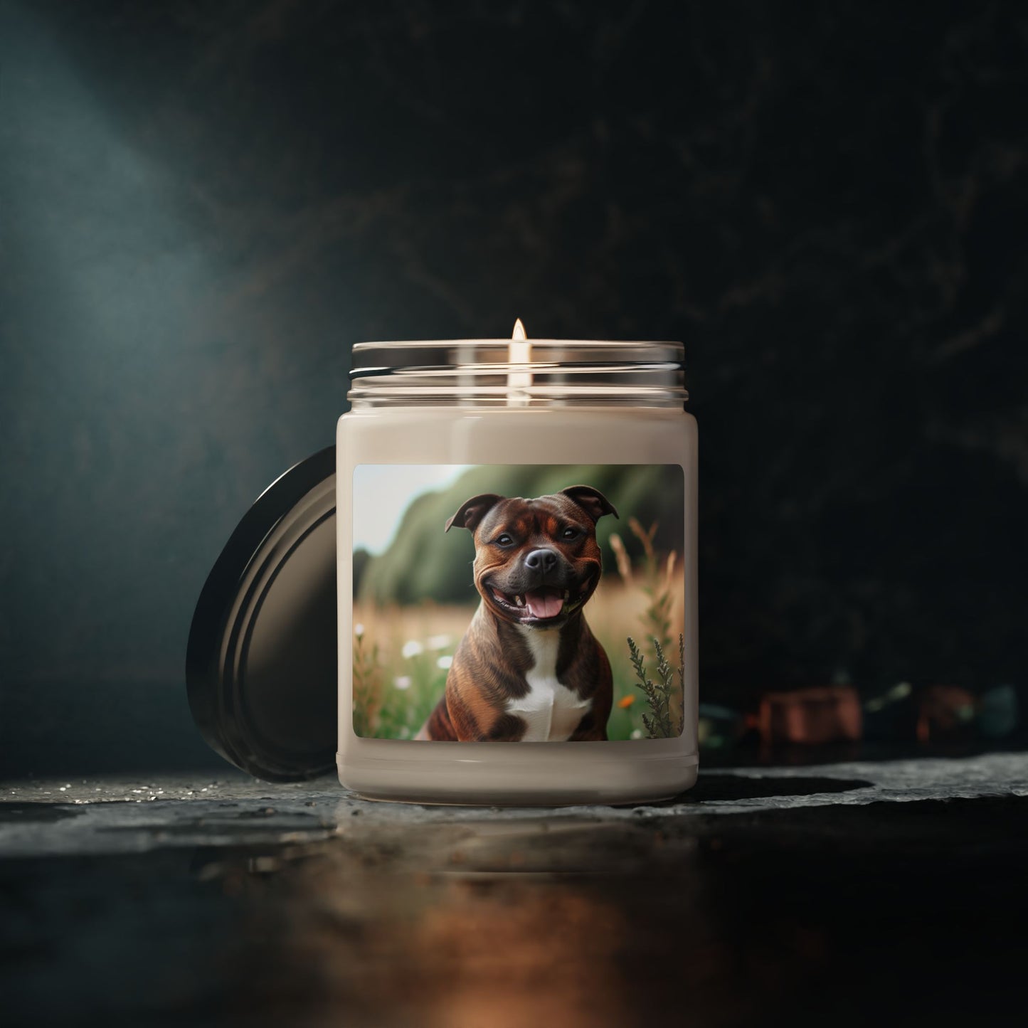 Staffordshire Bull Terrier- Scented Soy Candle, 9oz