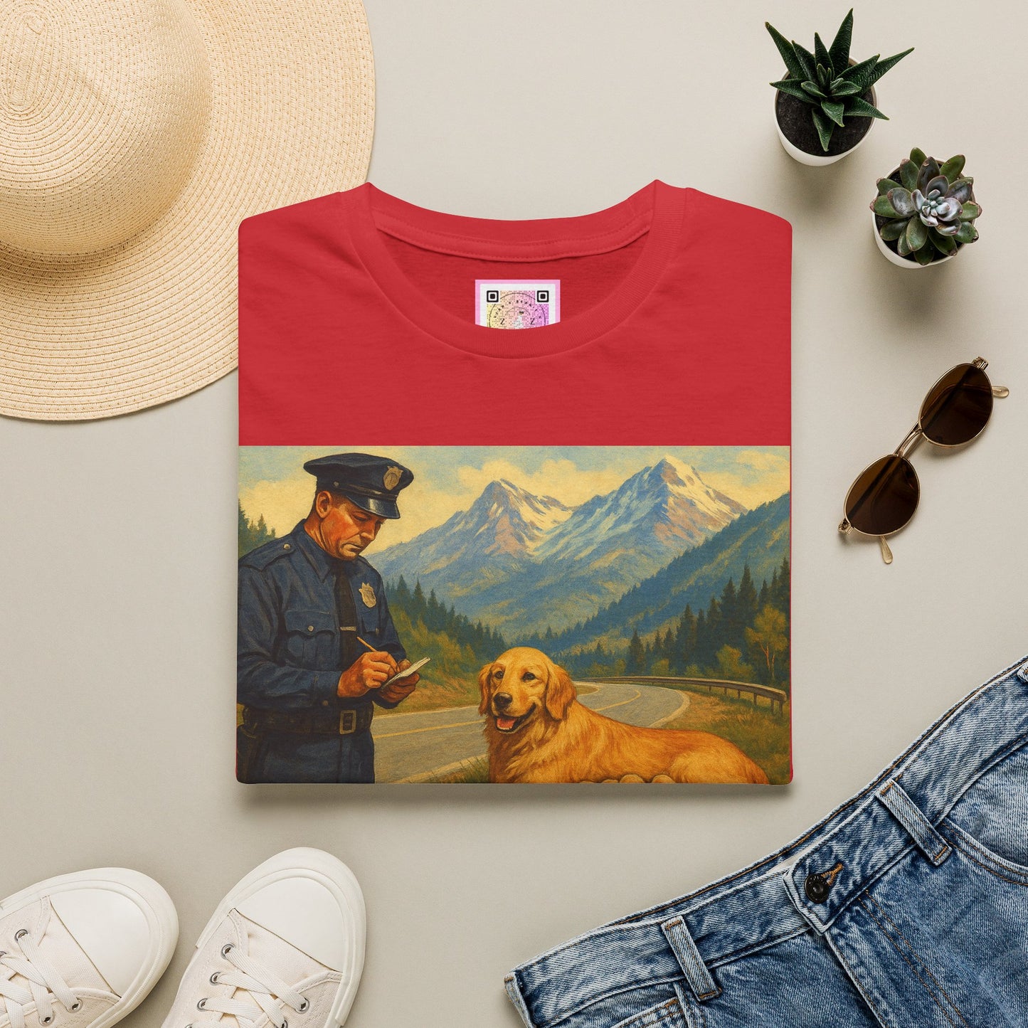 "Arrested for Littering" Retro Tee Shirt