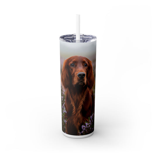 Irish Setter Tumbler with Straw, 20oz