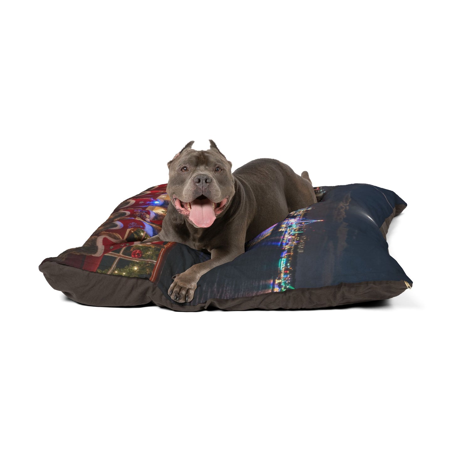Holiday Boat Parade Pet Bed
