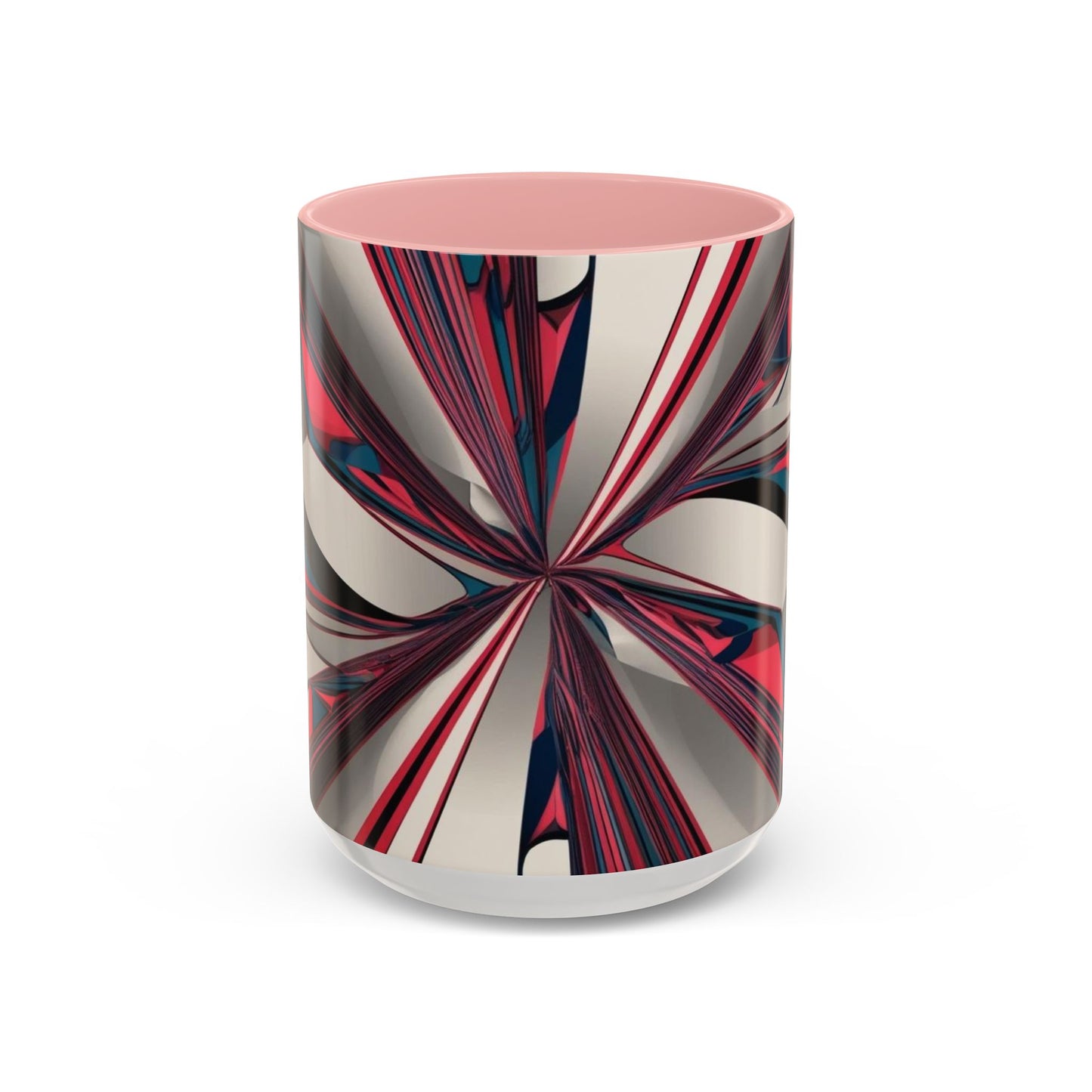 Optical Illusion Accent Mug – Ceramic Coffee Cup