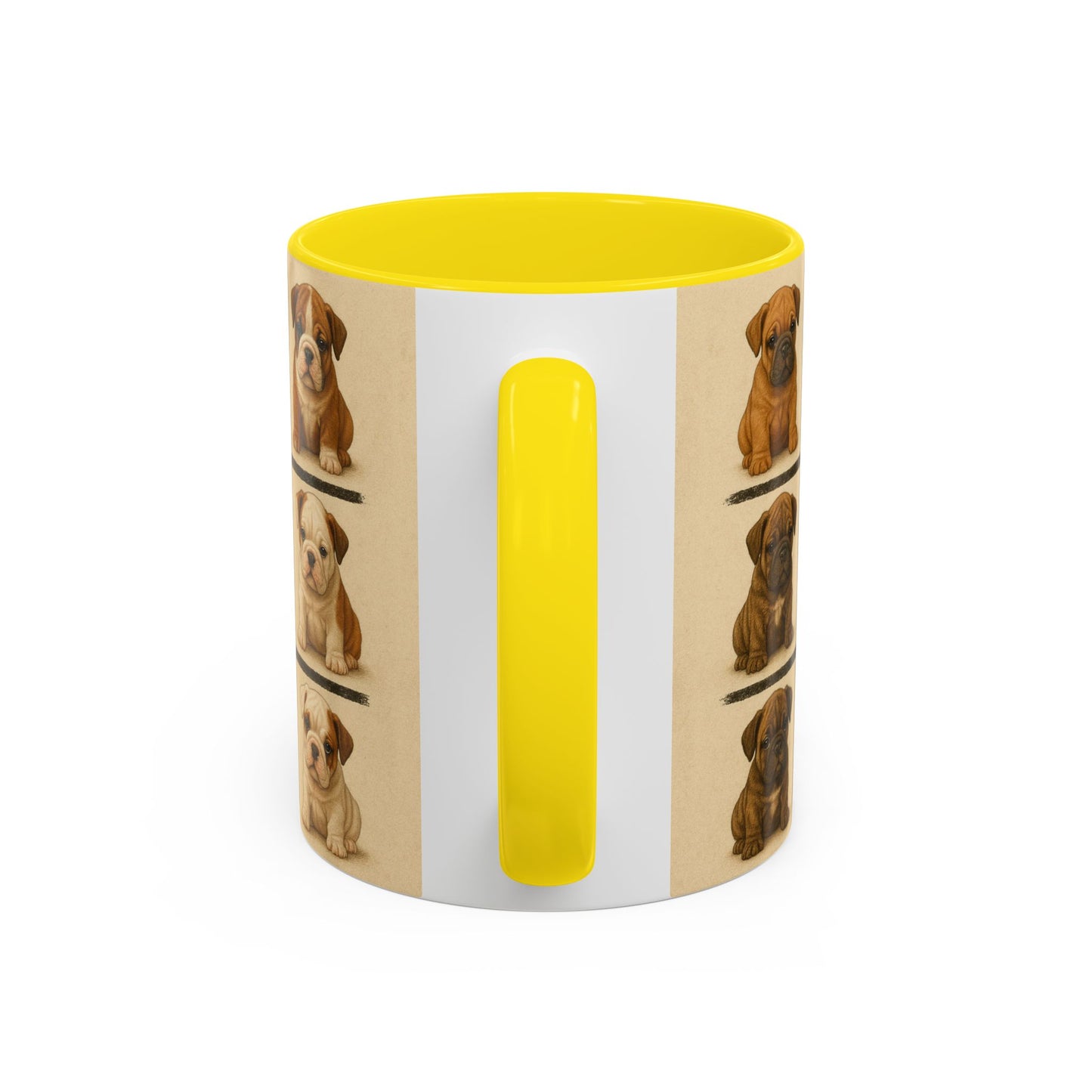 Bulldog puppies Accent Coffee Mug - Perfect Gift for Dog Lovers