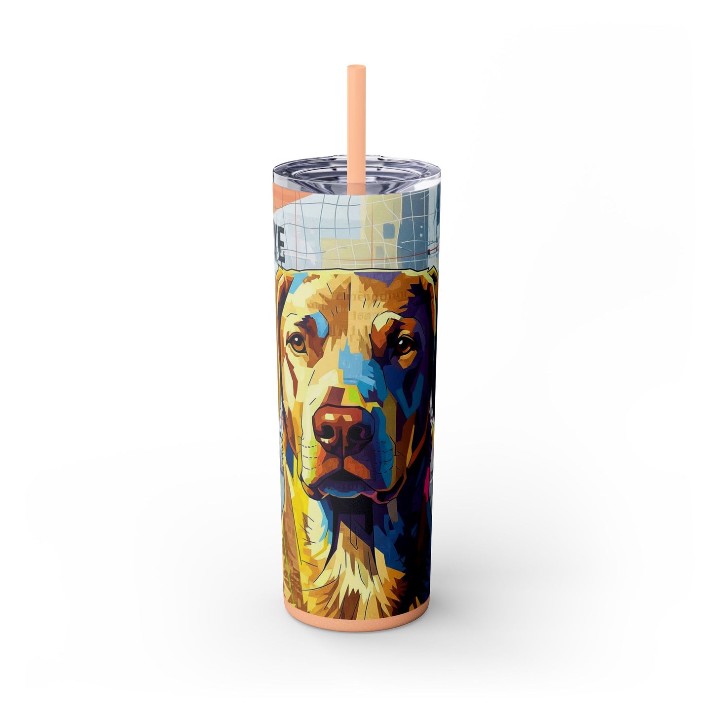 Skinny Tumbler with Straw – 20 oz Stainless Steel Cup