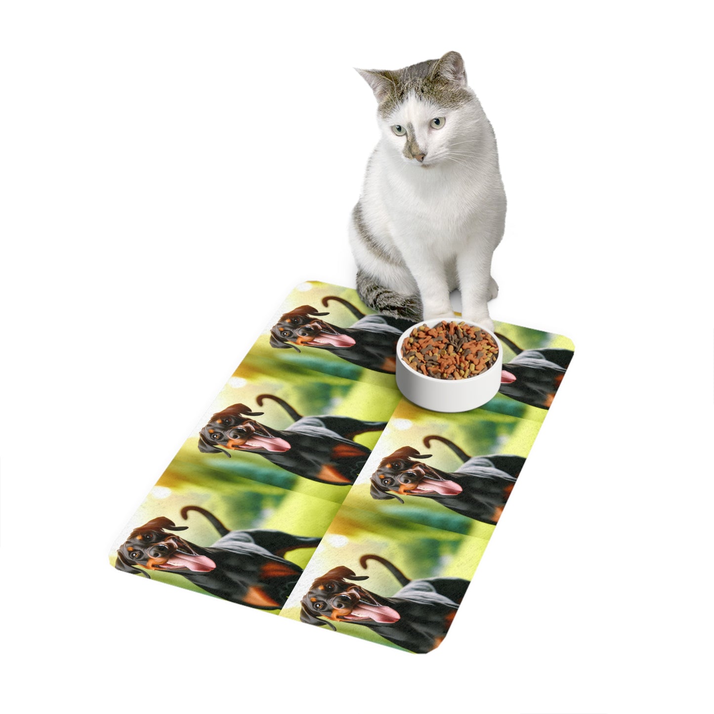 Pet Food Mat (12x18) - Doberman