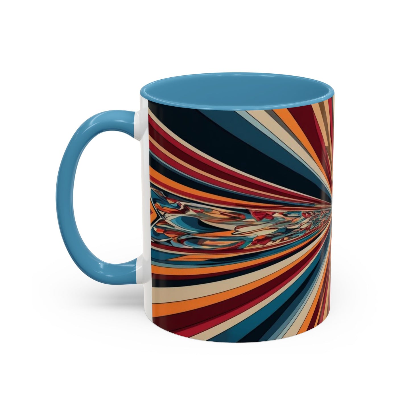Optical Illusion Accent Mug – Ceramic Coffee Cup