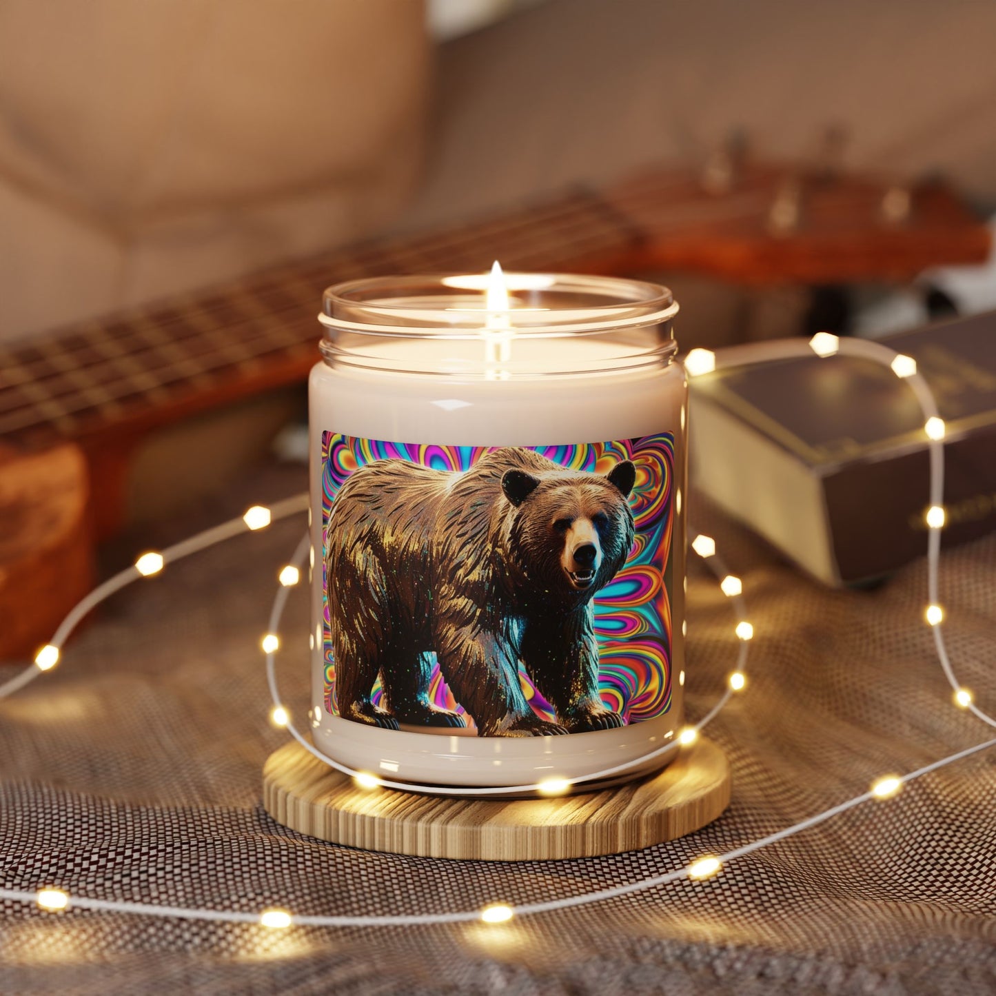 Psychedelic Grizzly- Scented Soy Candle, 9oz