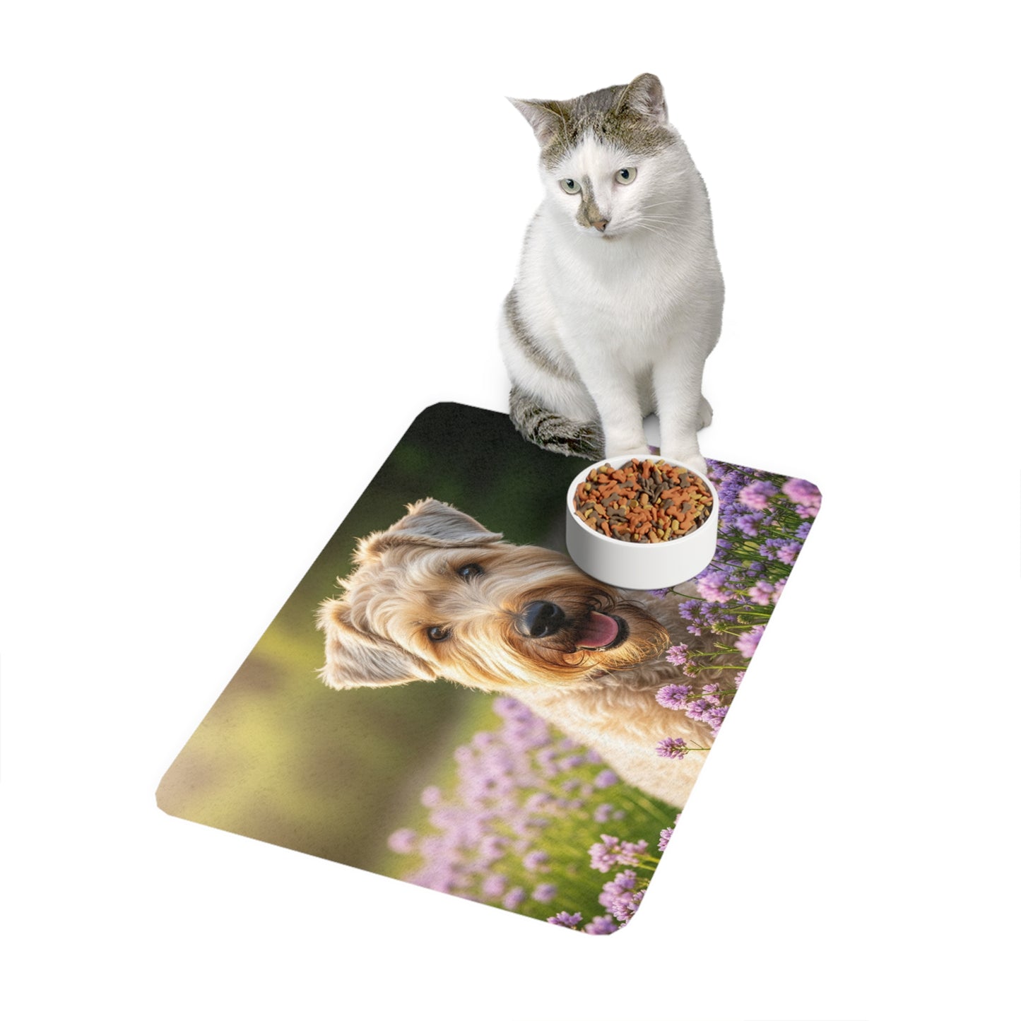 Pet Food Mat (12x18) - Soft Coated Wheaten Terrier