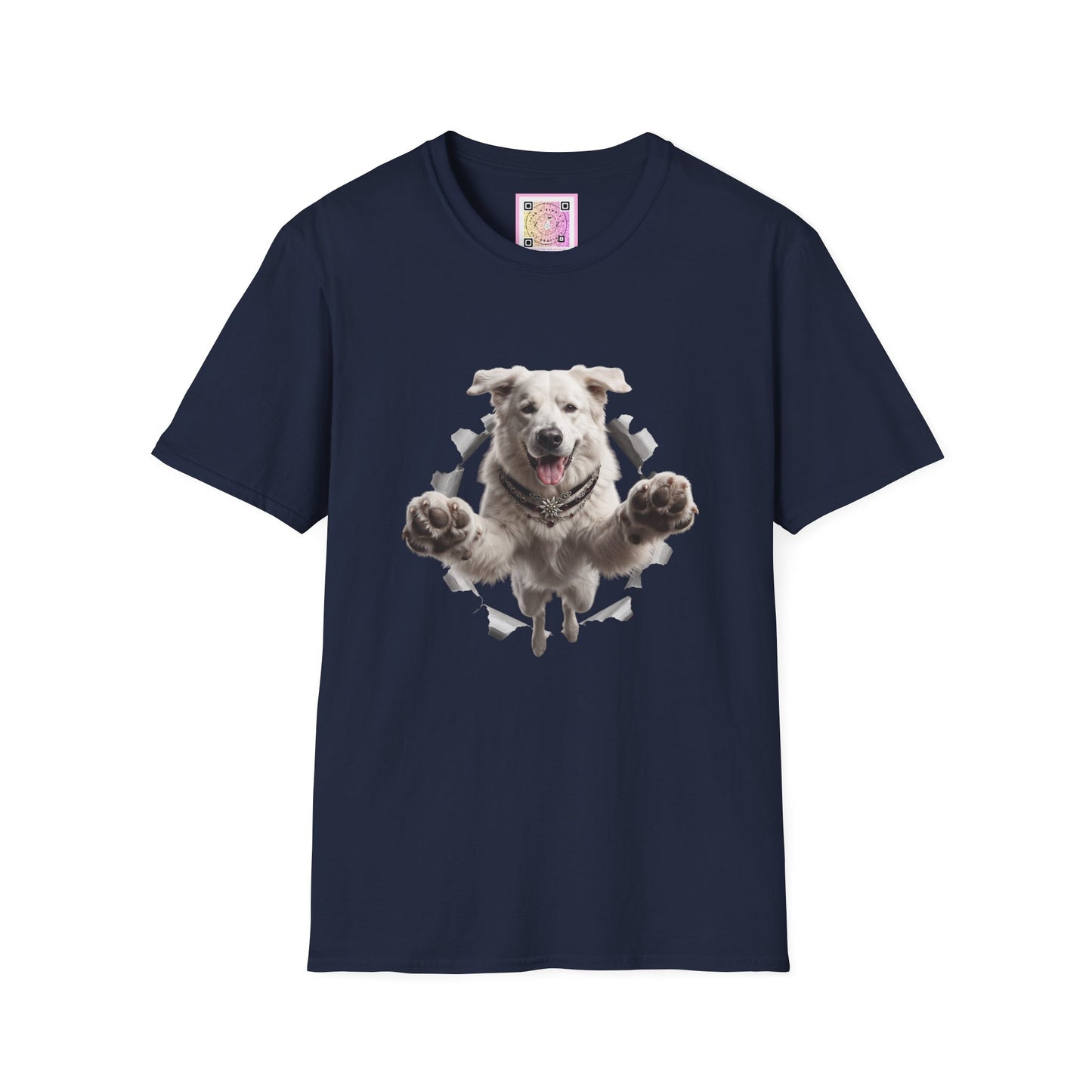 White Swiss Mountain Dog Tee Shirt