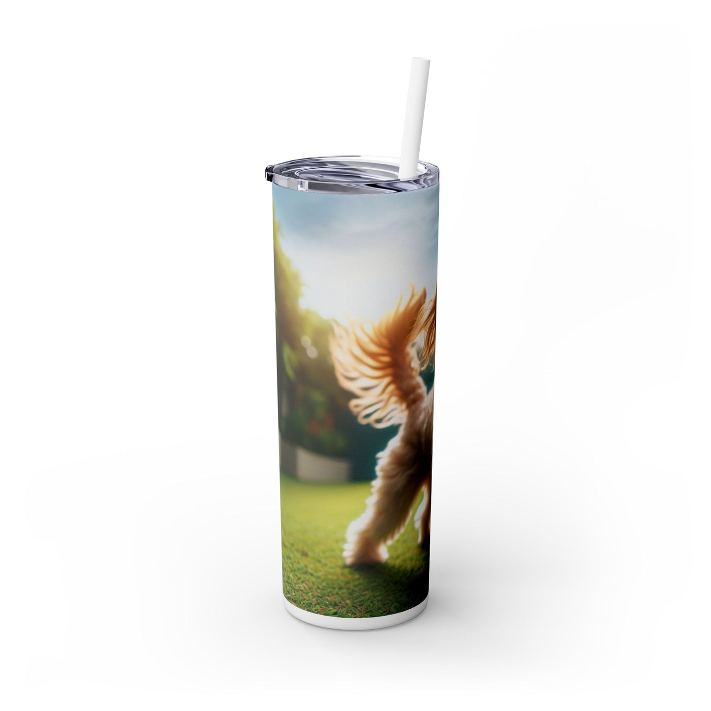 Skinny Tumbler with Straw – 20 oz Stainless Steel Cup