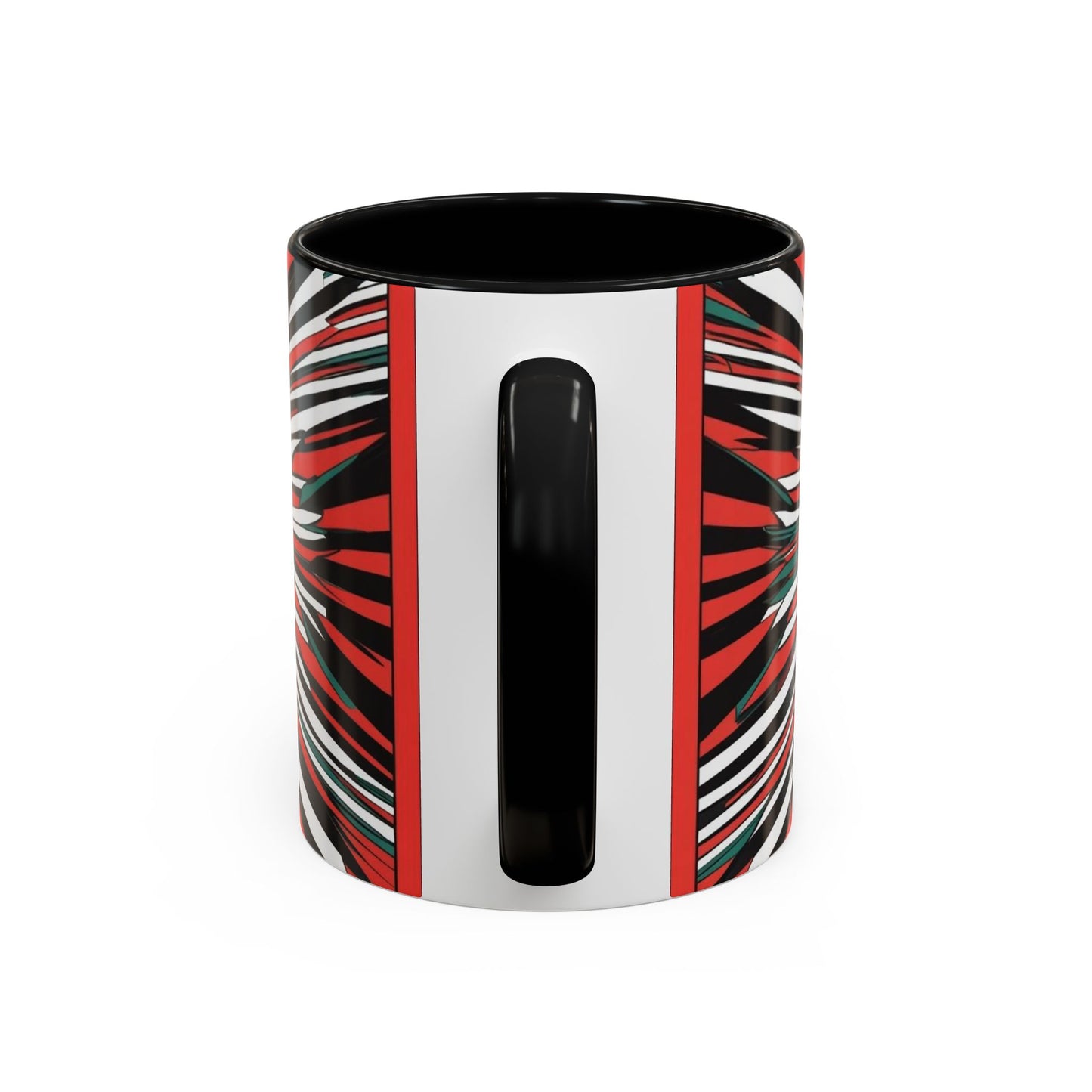 Optical Illusion Accent Mug – Ceramic Coffee Cup