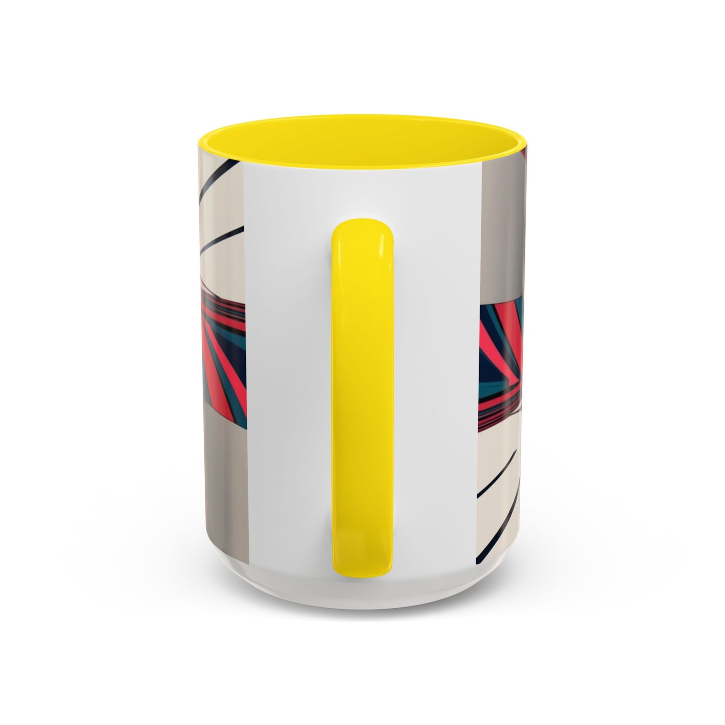 Optical Illusion Accent Mug – Ceramic Coffee Cup