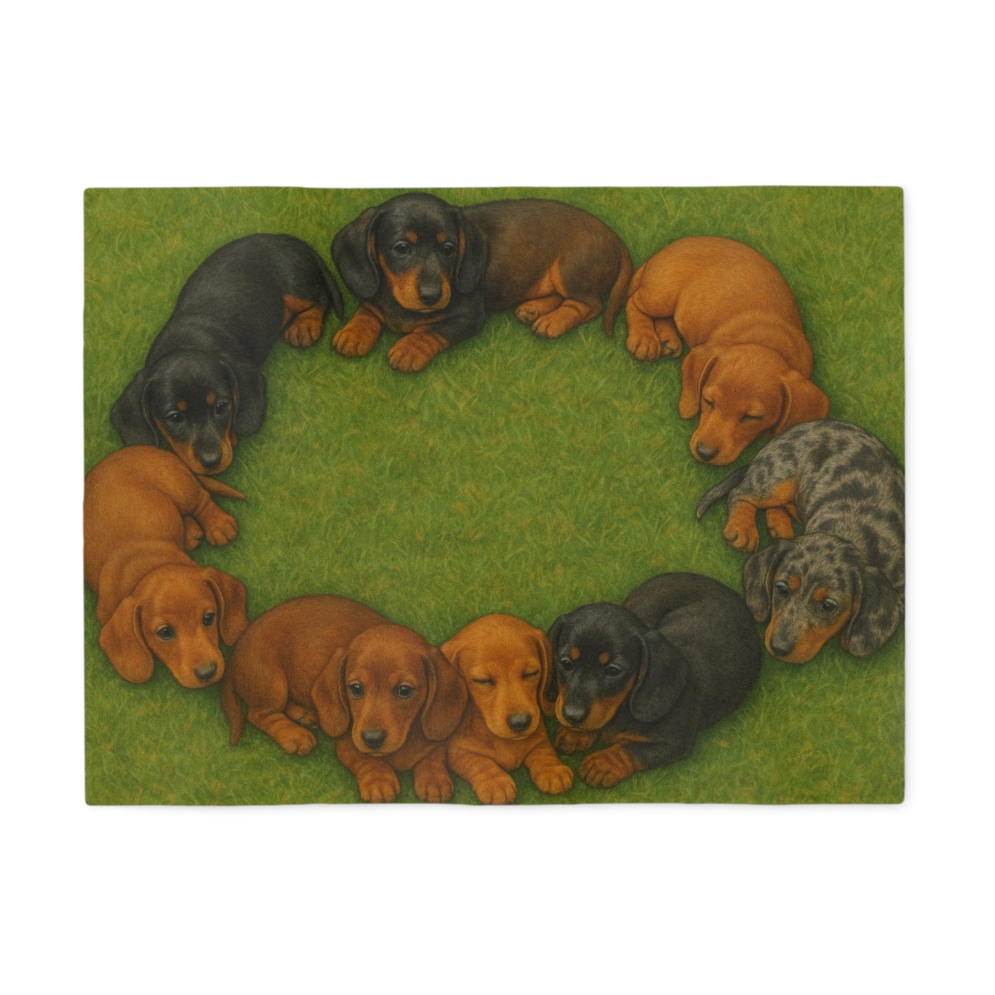 Dachshund puppies Sweatshirt Blanket