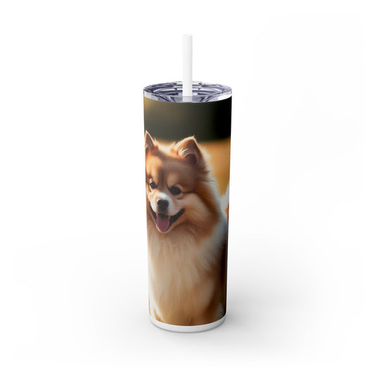 Keeshond Tumbler with Straw, 20oz