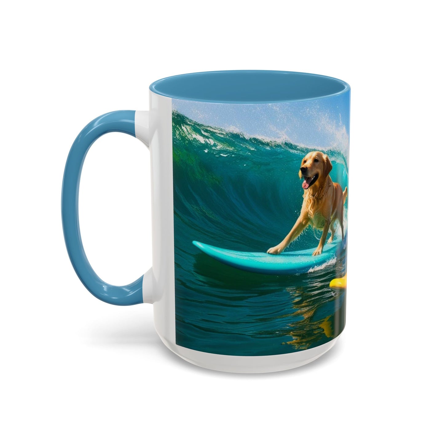 Mug à café Surf Dogs Accent - Cadeau idéal pour les amoureux des chiens