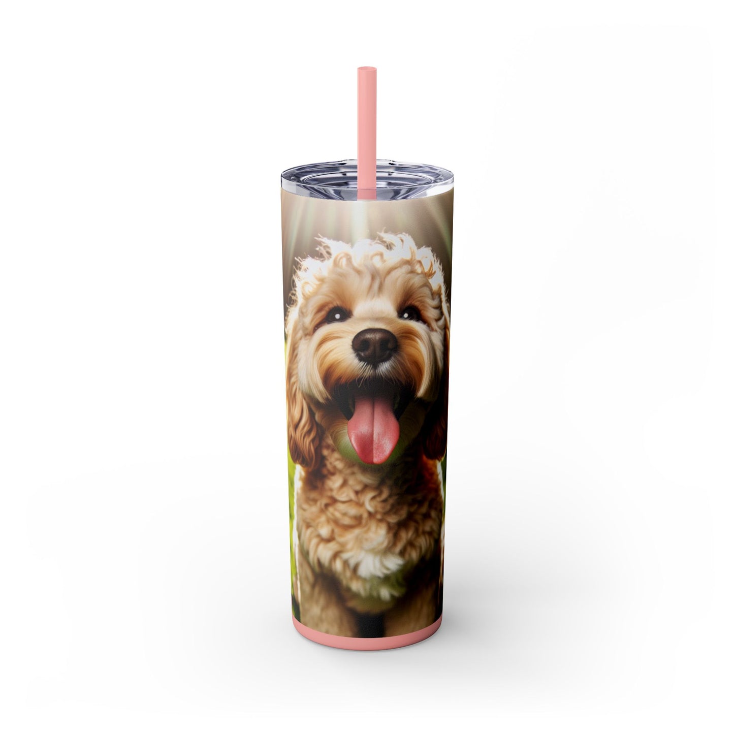 Skinny Tumbler with Straw – 20 oz Stainless Steel Cup