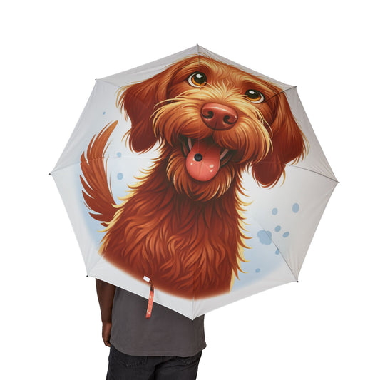 Hungarian Wirehaired Vizsla Semi-Automatic Foldable Umbrella