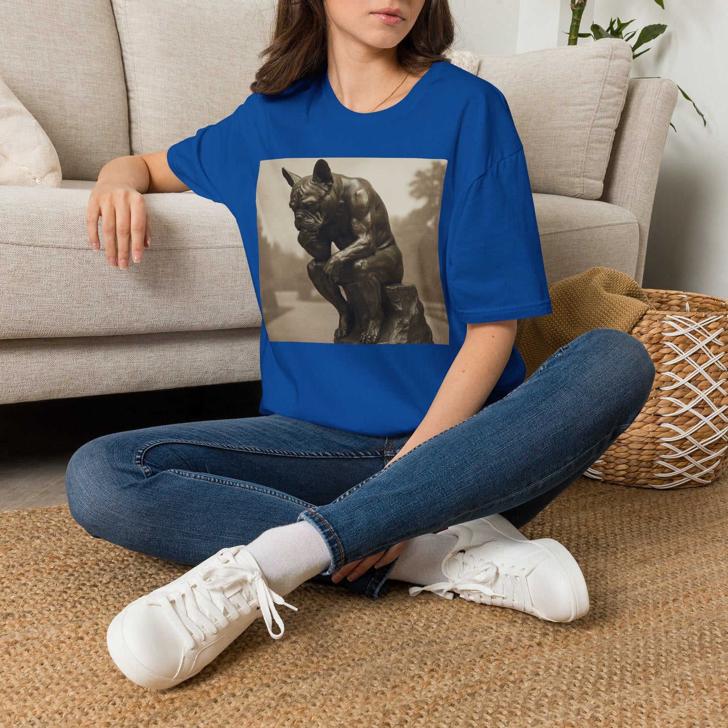 Canine Canvas Collection: Rodin Homage Tee Shirt
