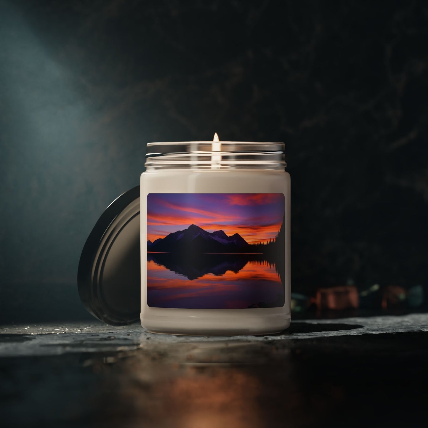 Mountain Lake Sunset- Scented Soy Candle, 9oz