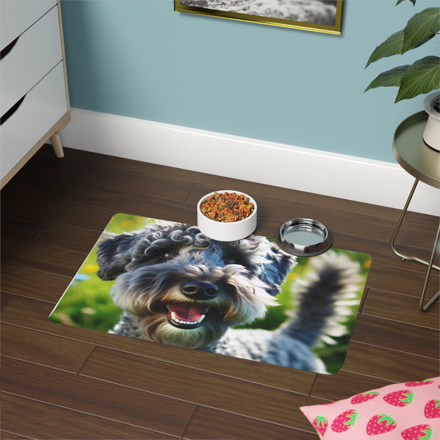 Pet Food Mat (12x18) - Kerry Blue Terrier