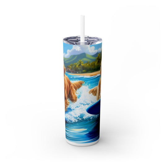 Surf Dogs Tumbler with Straw, 20oz