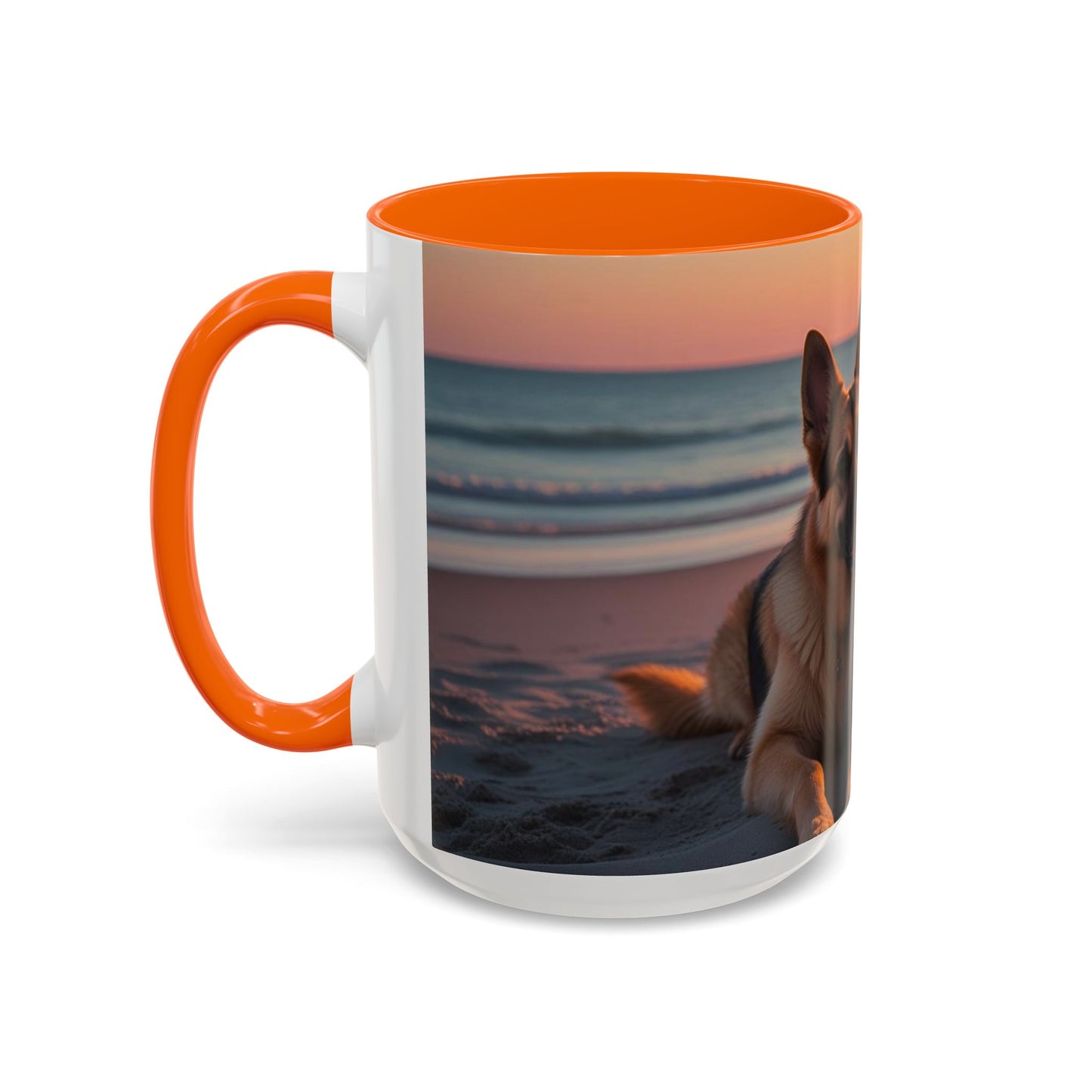German Shepherd Love Accent Coffee Mug - Perfect Gift for Dog Lovers