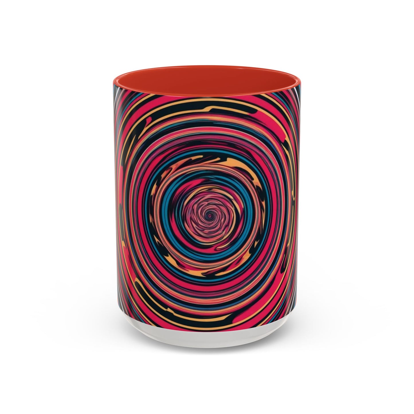 Optical Illusion Accent Mug – Ceramic Coffee Cup