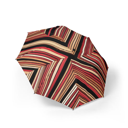 Optical Illusion Semi-Automatic Foldable Umbrella