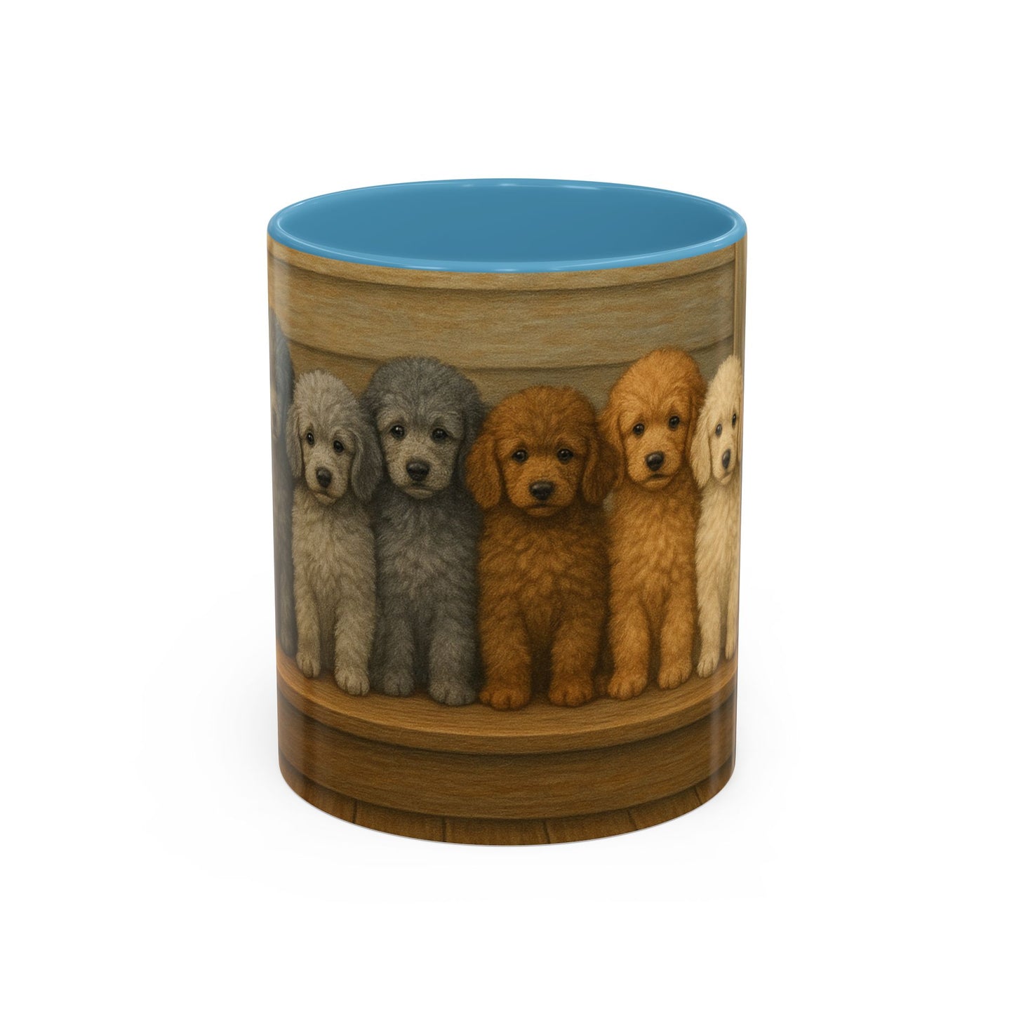 Mug à café décoratif avec motif chiots caniches - Cadeau idéal pour les amoureux des chiens