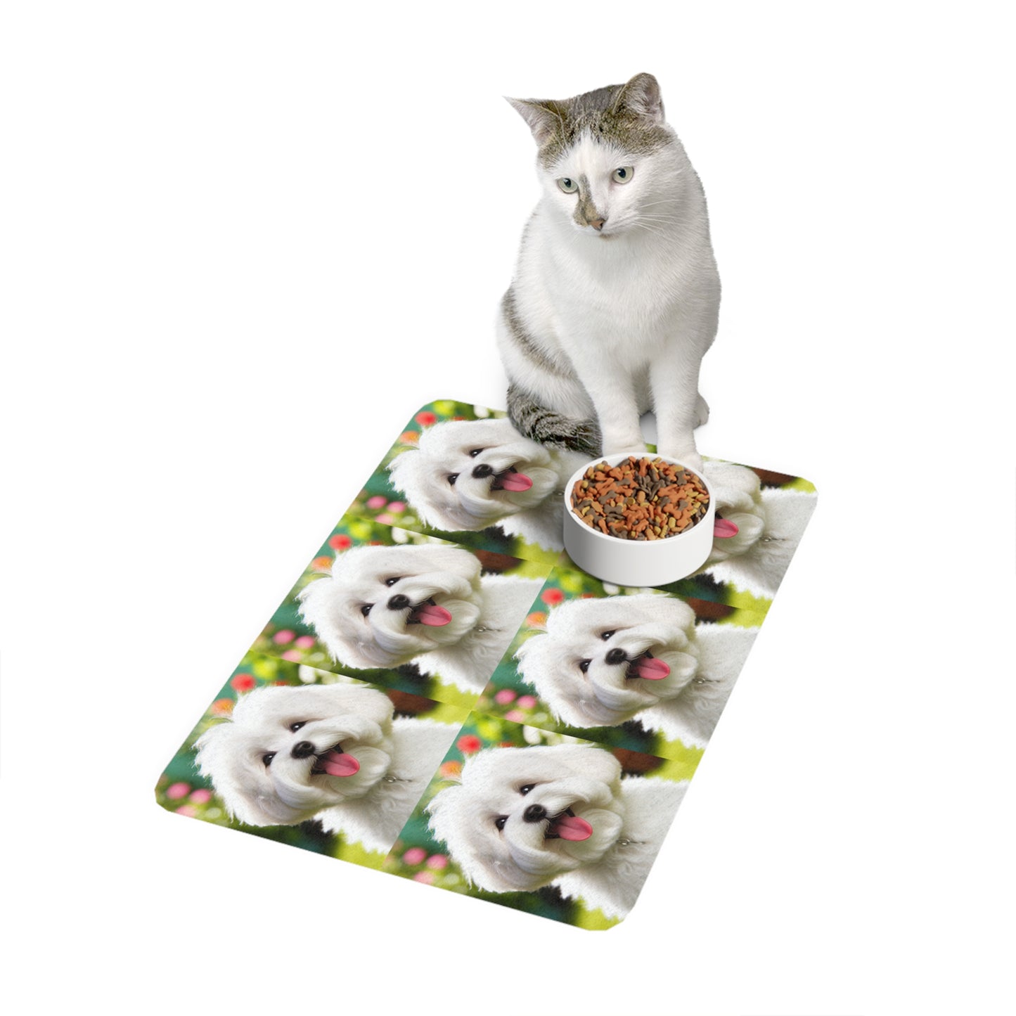 Pet Food Mat (12x18) - Coton de Tulear