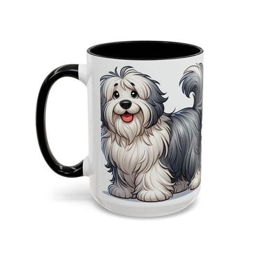 Taza de café con diseño de pastor inglés antiguo: el regalo perfecto para los amantes de los perros.