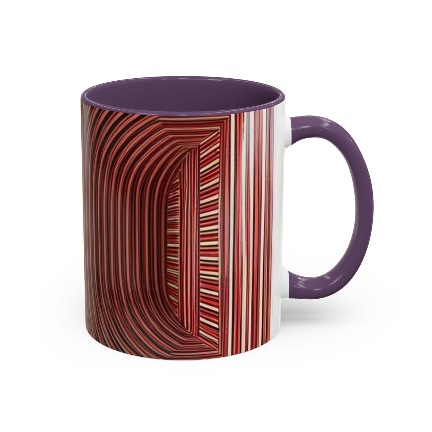 Optical Illusion Accent Mug – Ceramic Coffee Cup