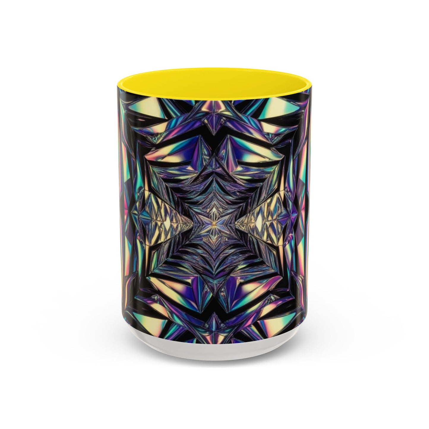 Optical Illusion Accent Mug – Ceramic Coffee Cup