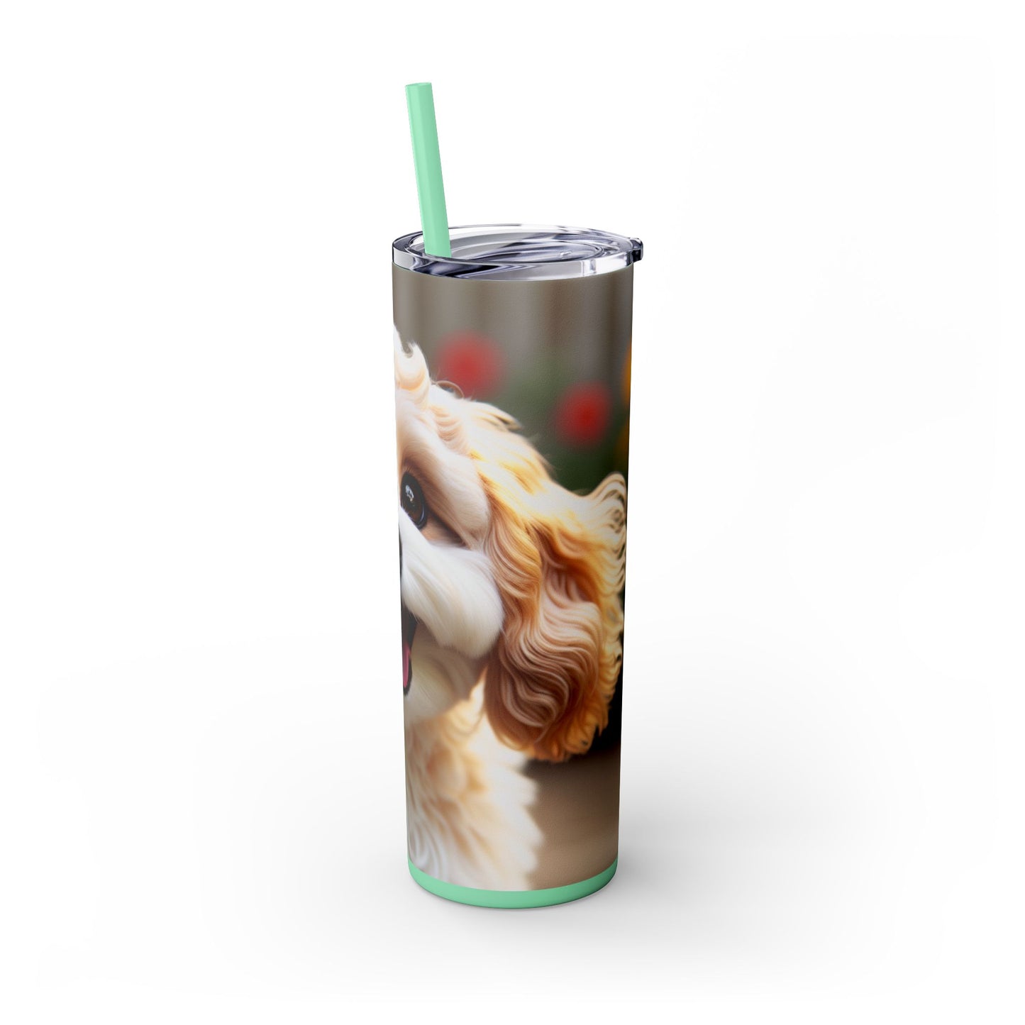 Skinny Tumbler with Straw – 20 oz Stainless Steel Cup