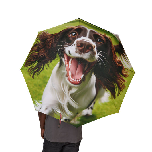 English Springer Spaniel Semi-Automatic Foldable Umbrella