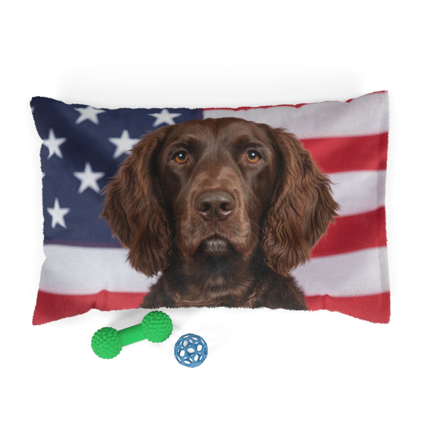 American Water Spaniel Patriotic Pet Bed