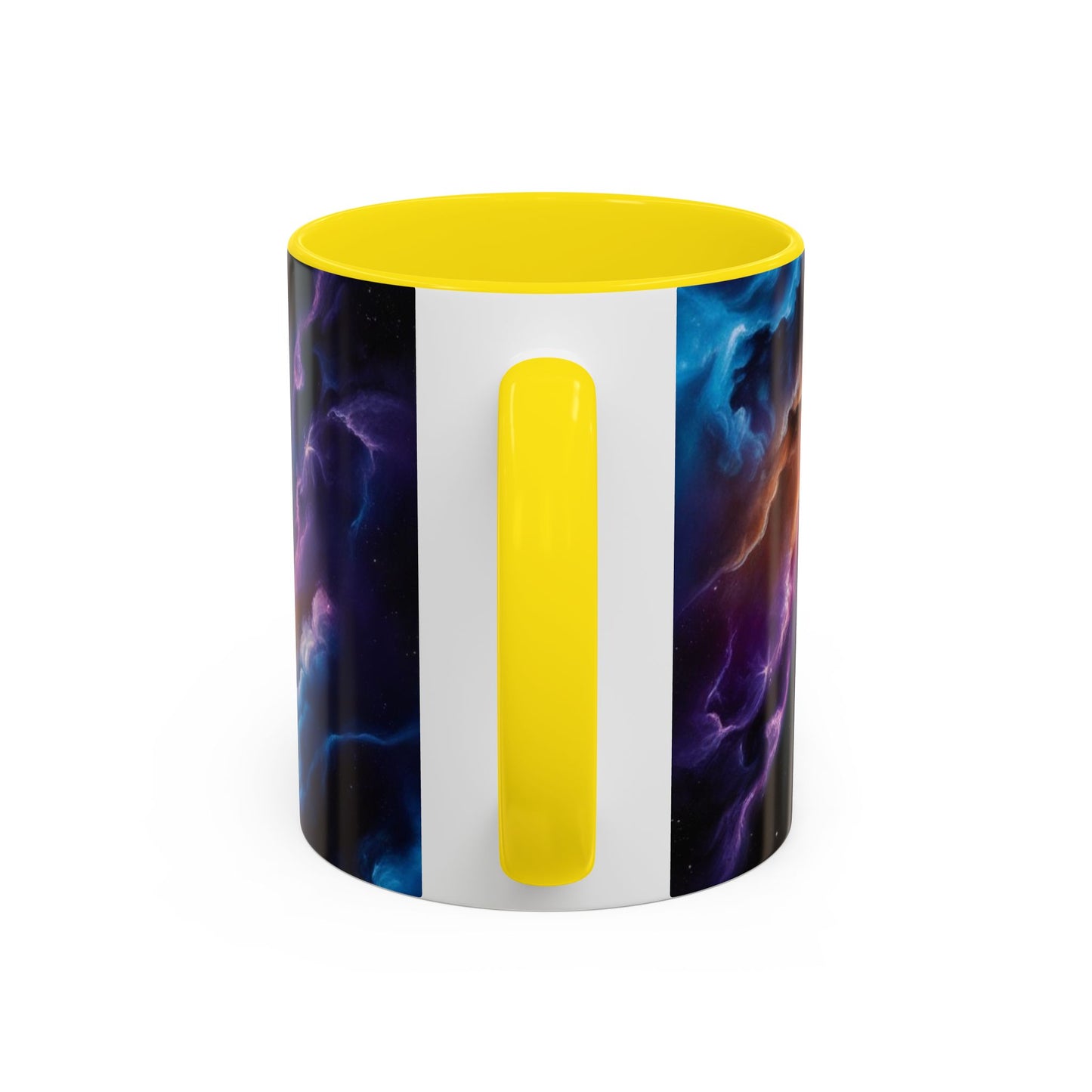 Optical Illusion Accent Mug – Ceramic Coffee Cup