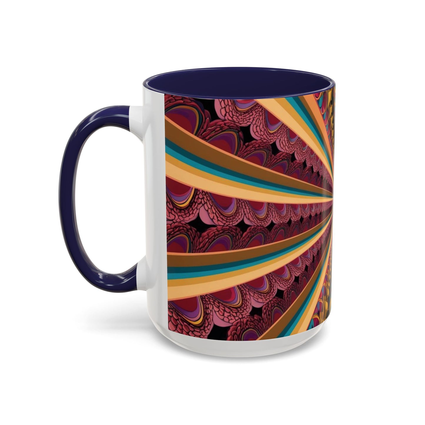 Optical Illusion Accent Mug – Ceramic Coffee Cup