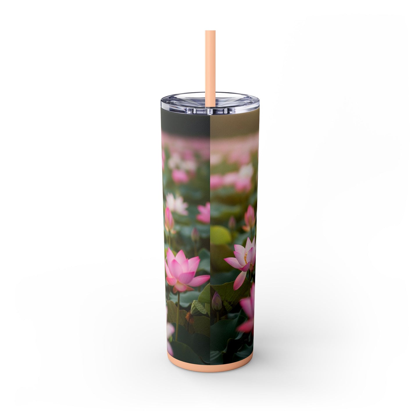 Skinny Tumbler with Straw – 20 oz Stainless Steel Cup